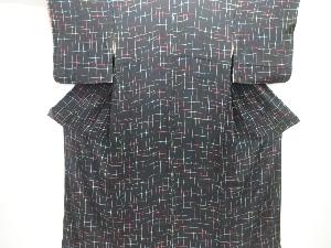 大正ロマン　錦紗抽象模様着物